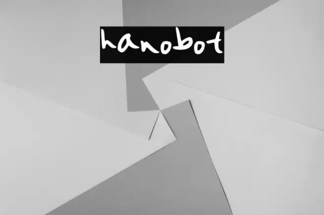 hanobot फ़ॉन्ट examples