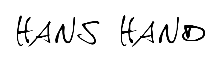 hans hand Font