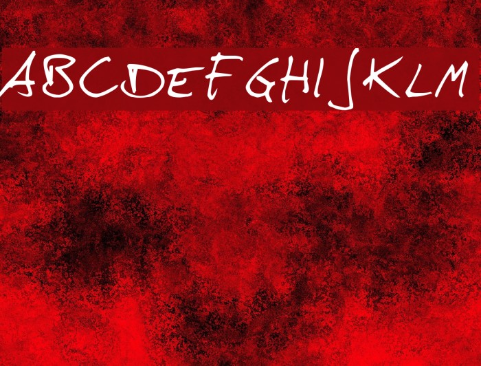 hans hand Font examples