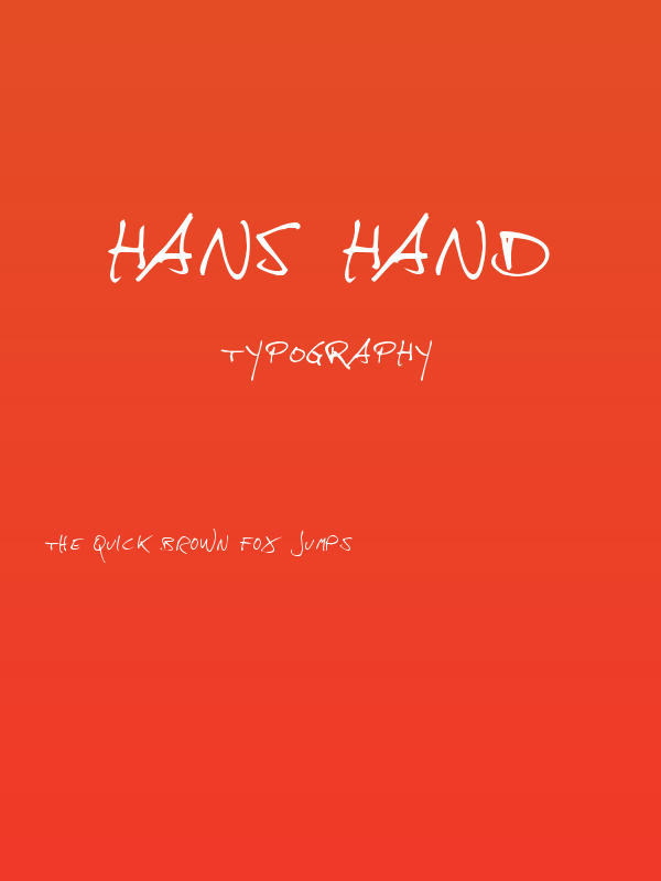 hans hand Poster