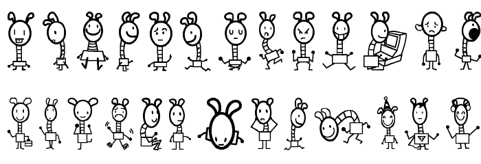 happie Font LOWERCASE