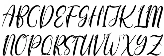 happy floral Font UPPERCASE