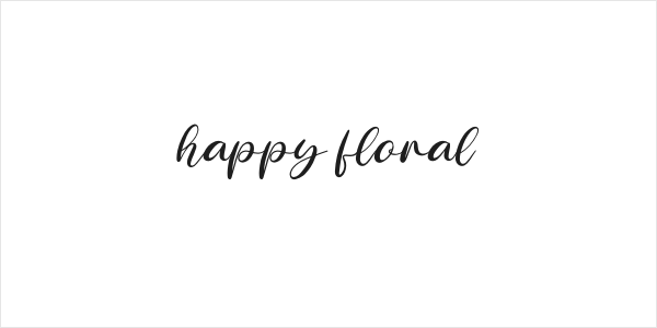 happy floral Logo