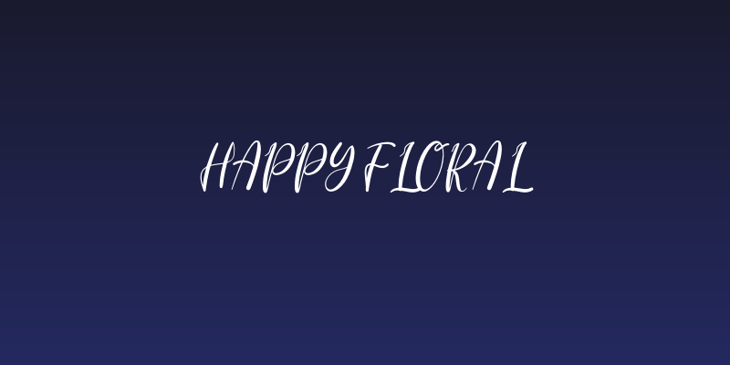 happy floral Social Header