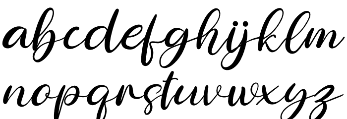 happy floral Font LOWERCASE