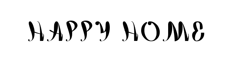 happy home  免费字体下载