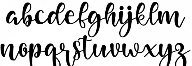 happy valentina خط أحرف صغيرة