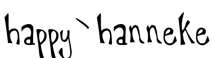 happy`hanneke  font caratteri gratis