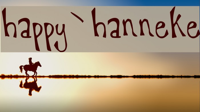 happy`hanneke Font examples