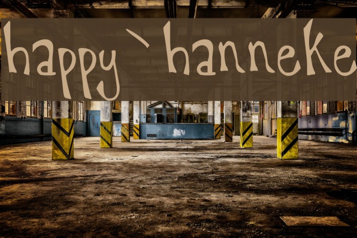 happy`hanneke Font examples
