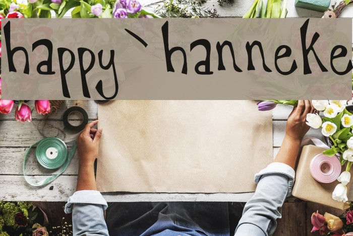 happy`hanneke Font examples