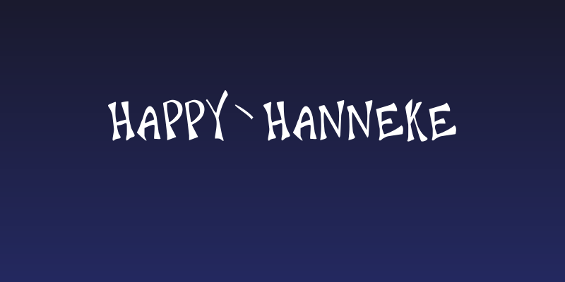 happy`hanneke Social Header