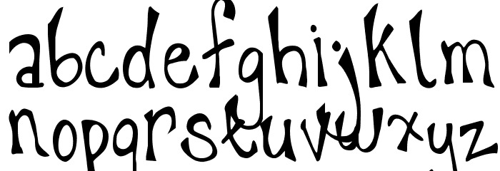 happy`hanneke Font LOWERCASE