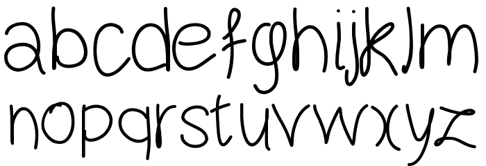 happynewyear Font LOWERCASE