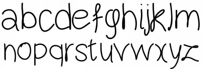 happynewyear Font LOWERCASE