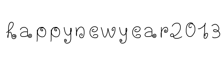 happynewyear2013 Font
