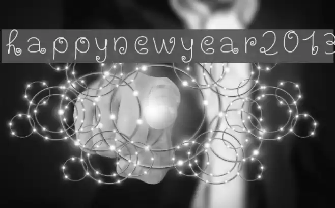 happynewyear2013 Font examples