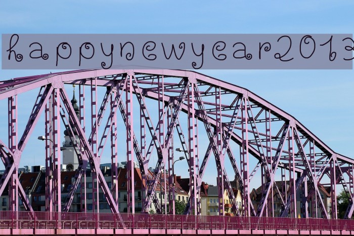 happynewyear2013 Font examples