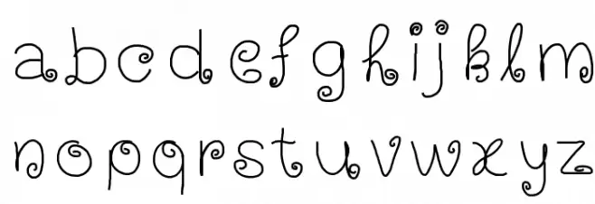happynewyear2013 Font Litere mici