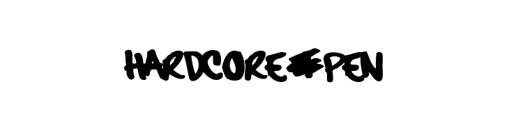 hardcore_pen Font