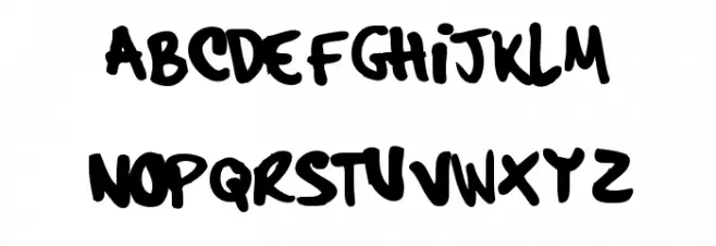 hardcore_pen_alternate Fonte MAIÚSCULAS
