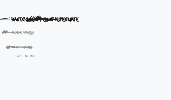 hardcore_pen_alternate Business Card