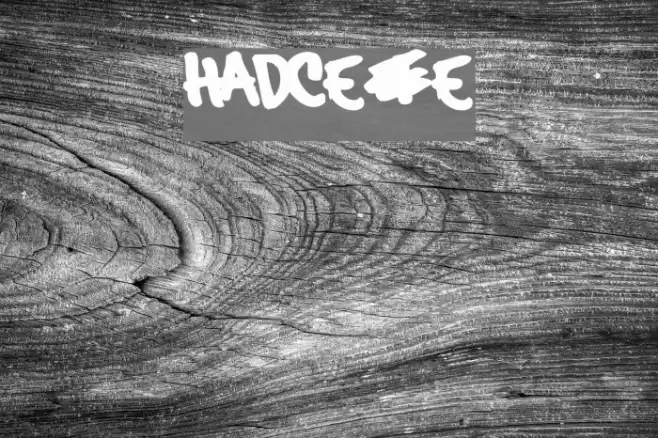 hardcore_pen Font examples