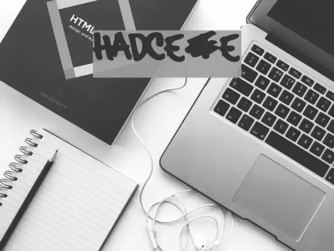 hardcore_pen Font examples