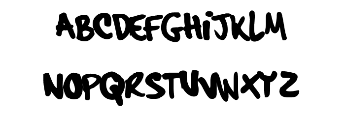 hardcore_pen Font LOWERCASE