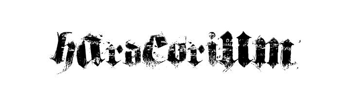 hardcorium  フリーフォントのダウンロード