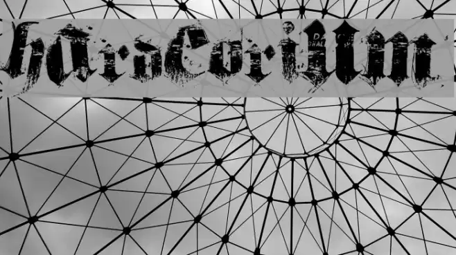 hardcorium Font examples