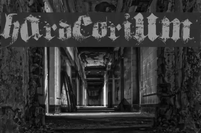 hardcorium Font examples