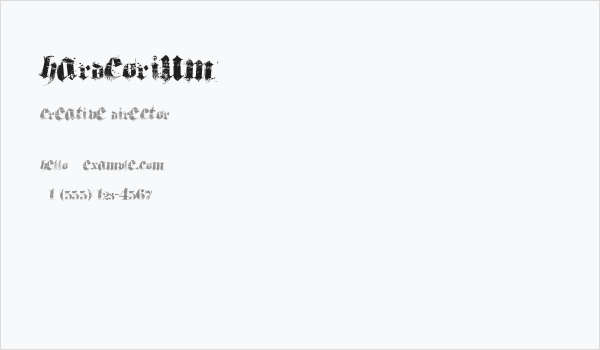 hardcorium Business Card