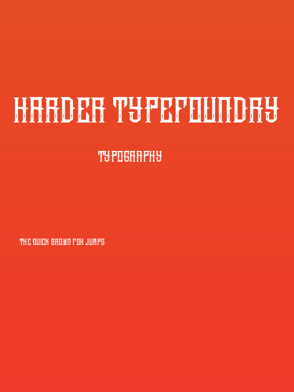 harder typefoundry Poster