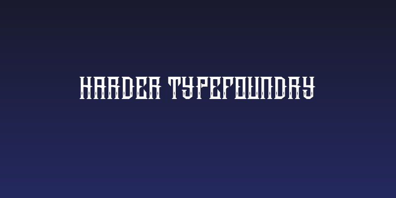 harder typefoundry Social Header