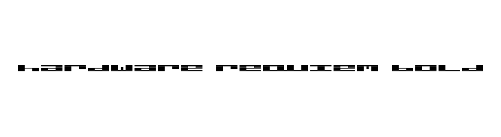 hardware requiem bold  baixar fontes gratis