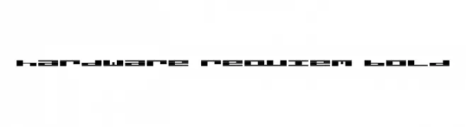 hardware requiem bold  Frei Schriftart Herunterladen