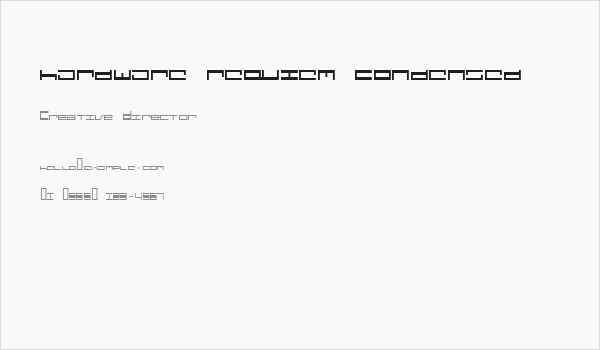 hardware requiem condensed Business Card