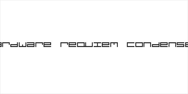 hardware requiem condensed Logo
