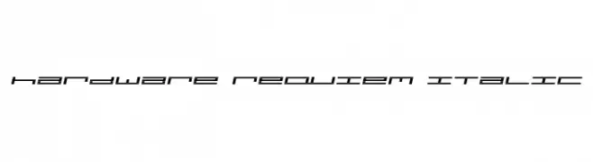 hardware requiem italic  baixar fontes gratis