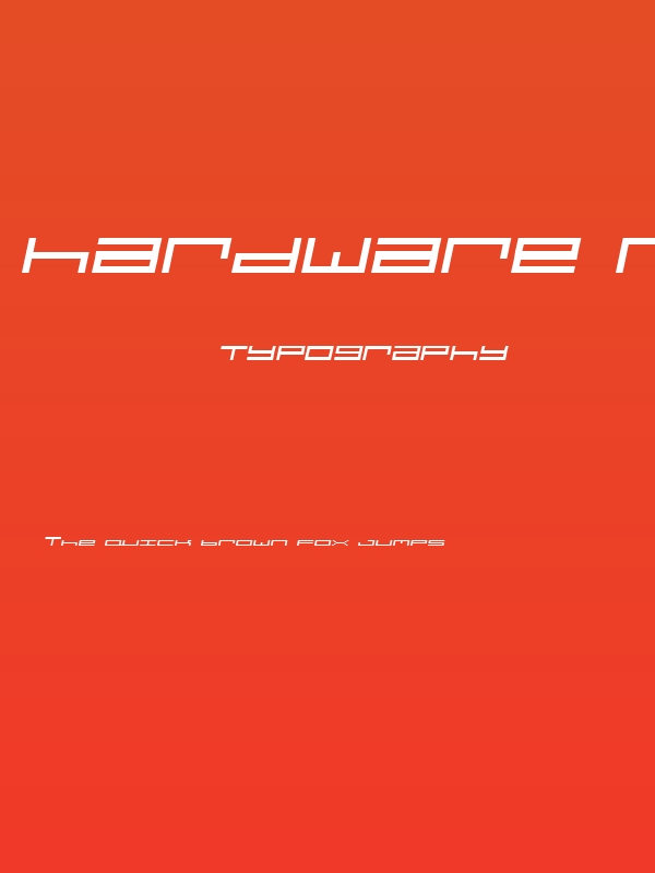 hardware requiem italic Poster
