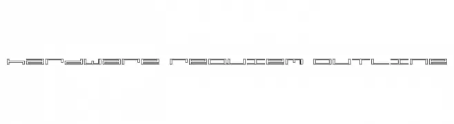 hardware requiem outline  Free Fonts Download