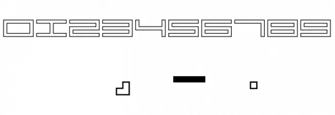 hardware requiem outline Font OTHER CHARS