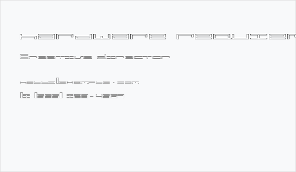 hardware requiem outline Business Card