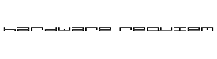 hardware requiem  Free Fonts Download