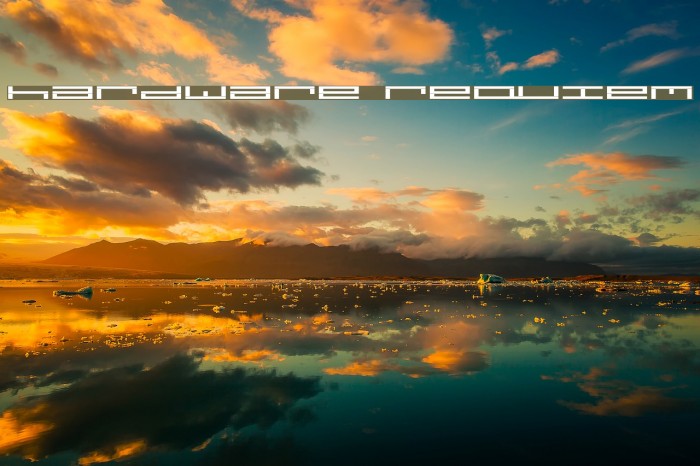 hardware requiem Font examples