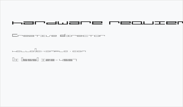 hardware requiem Business Card