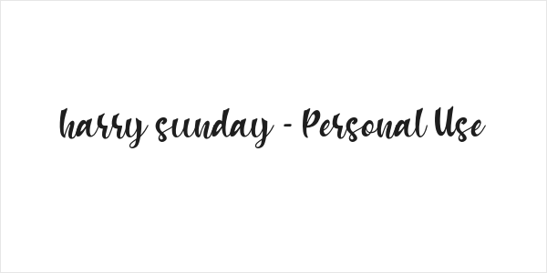harry sunday - Personal Use Logo