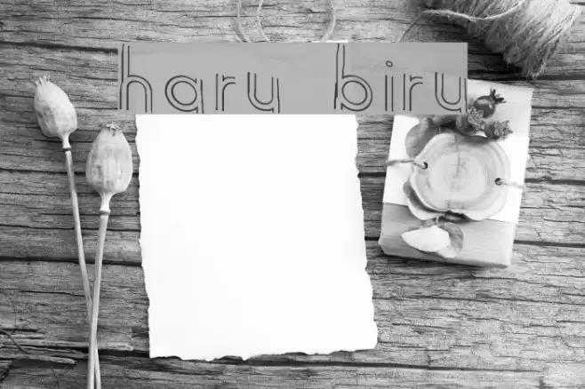 haru biru Font examples