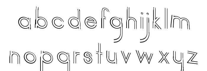 haru biru Font LOWERCASE